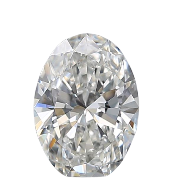 0.53 Carat H VVS1 Oval Natural Diamond