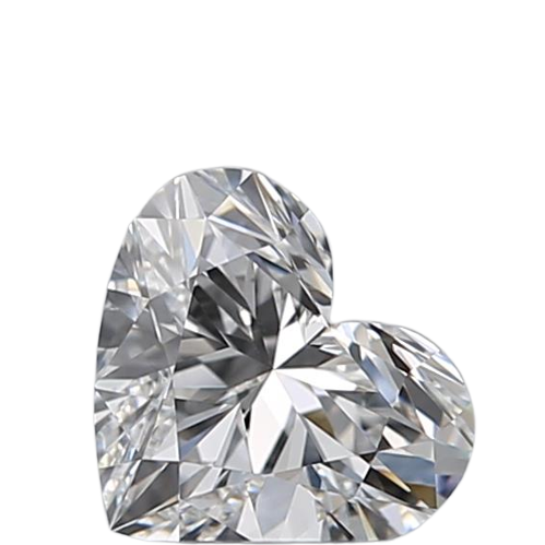 0.5 Carat E VS1 Heart Natural Diamond