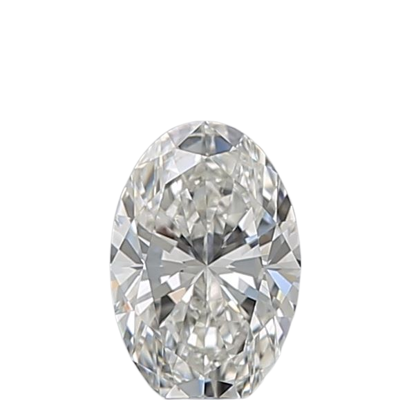 0.52 Carat H VVS2 Oval Natural Diamond