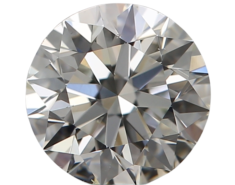 0.68 Carat I SI1 Round Natural Diamond