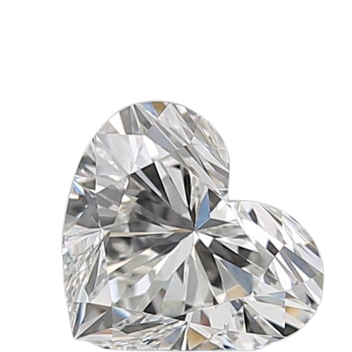 0.59 Carat H VVS2 Heart Natural Diamond