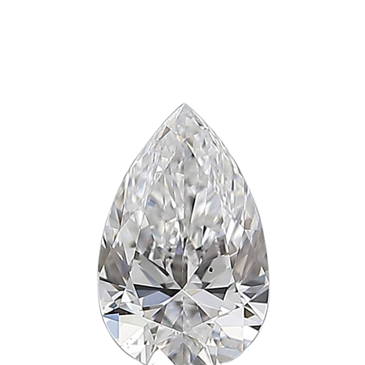 0.5 Carat D SI1 Pear Natural Diamond