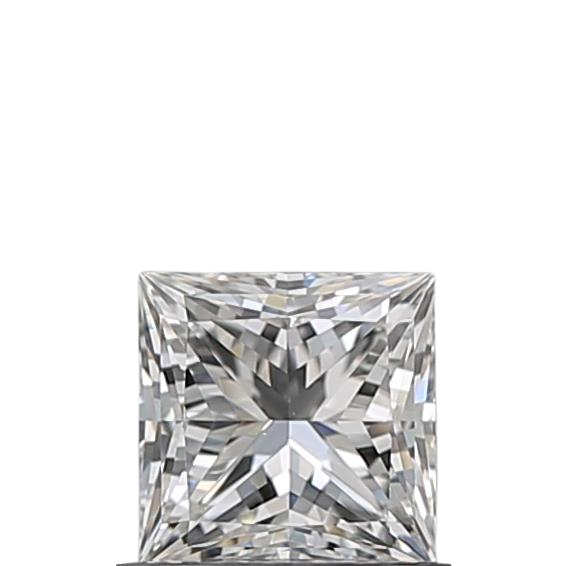 0.55 Carat F VS2 Princess Natural Diamond