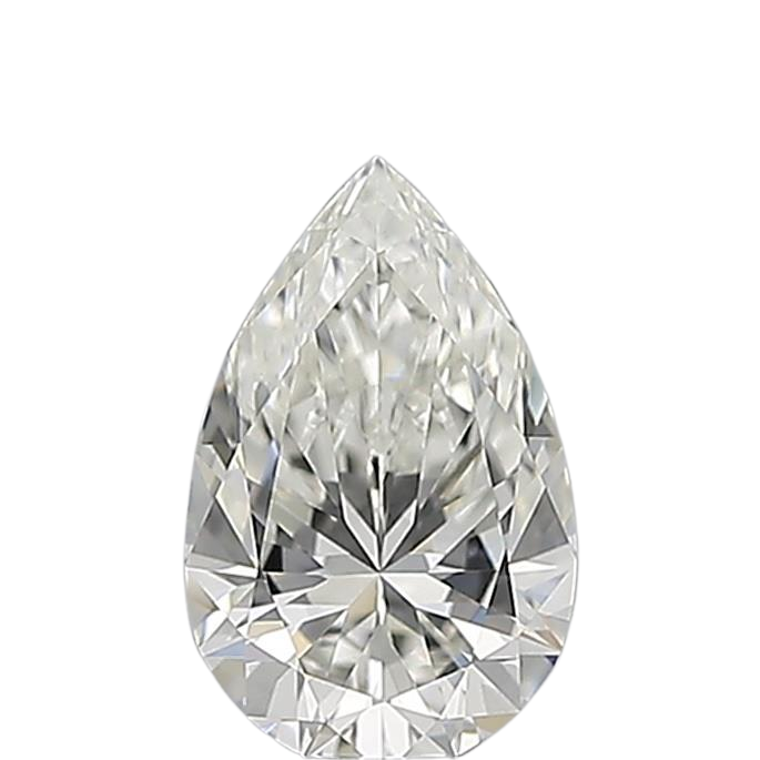 0.6 Carat I VVS2 Pear Natural Diamond