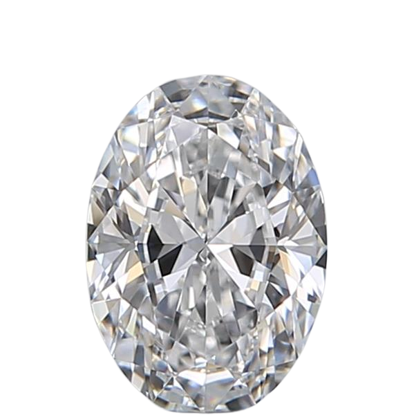 0.55 Carat D VVS2 Oval Natural Diamond