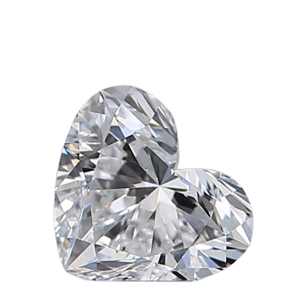 0.5 Carat D SI1 Heart Natural Diamond