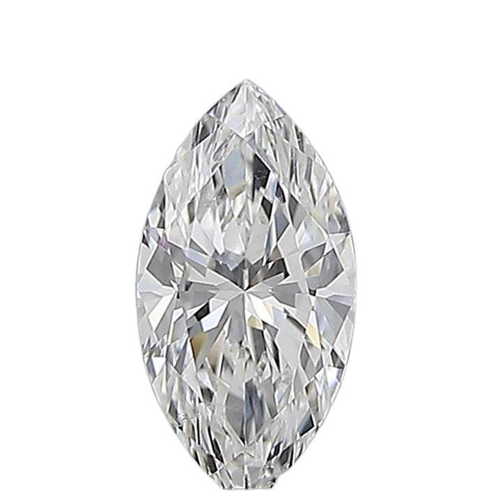 0.52 Carat F SI1 Marquise Natural Diamond