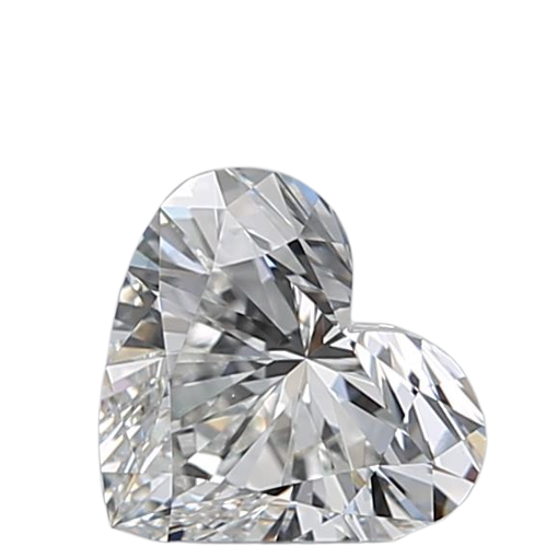 0.5 Carat F VS2 Heart Natural Diamond