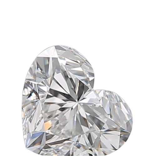 0.61 Carat E VVS1 Heart Natural Diamond