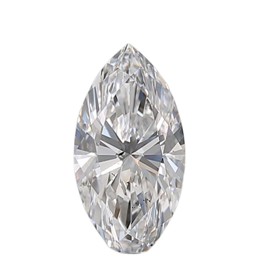0.52 Carat F SI1 Marquise Natural Diamond