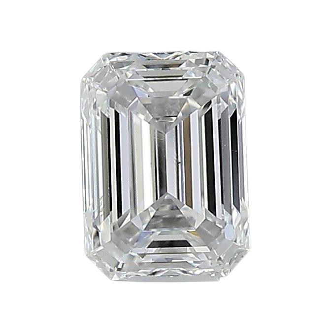 0.52 Carat F VS2 Emerald Natural Diamond