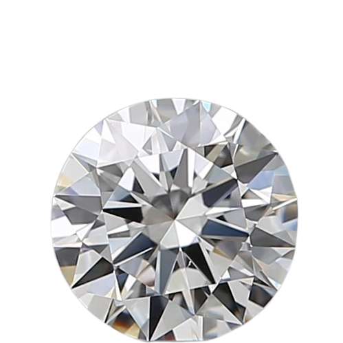 0.53 Carat F VS2 Round Natural Diamond