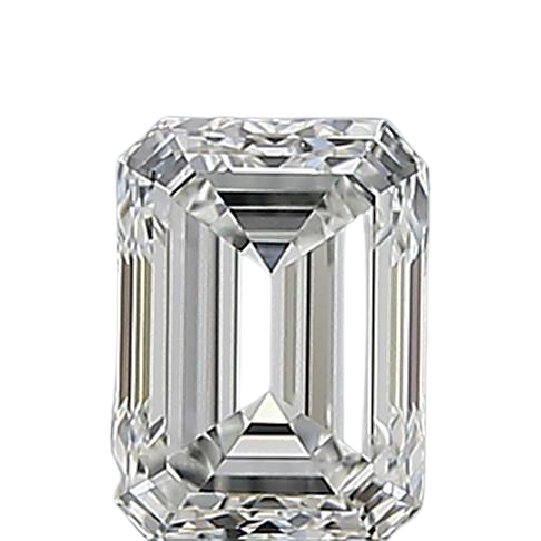 0.5 Carat F VVS2 Emerald Natural Diamond