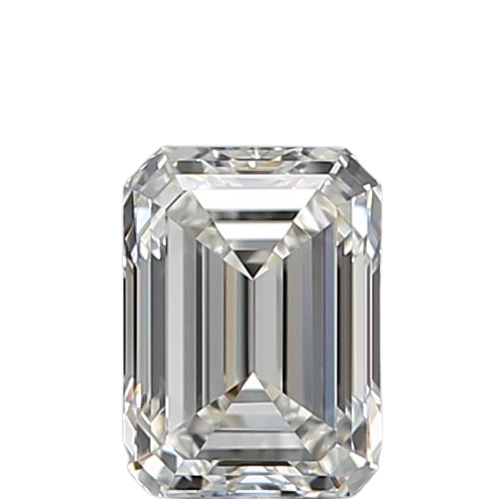 0.51 Carat H VVS1 Emerald Natural Diamond