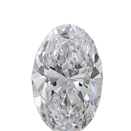 0.5 Carat D VVS1 Oval Natural Diamond