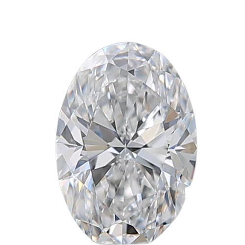 0.51 Carat D SI1 Oval Natural Diamond