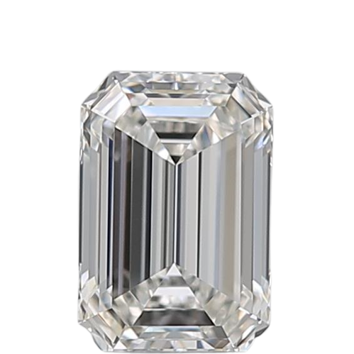 0.57 Carat H VVS1 Emerald Natural Diamond