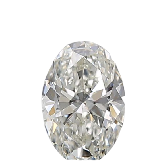 0.51 Carat H VVS2 Oval Natural Diamond
