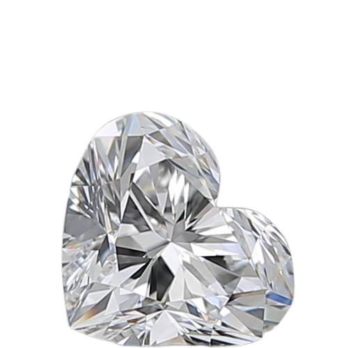 0.5 Carat F VVS1 Heart Natural Diamond