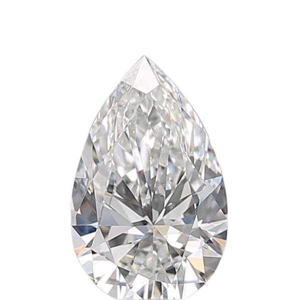 0.5 Carat F VS2 Pear Natural Diamond