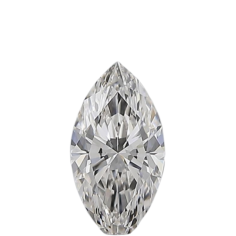 0.52 Carat H VVS1 Marquise Natural Diamond