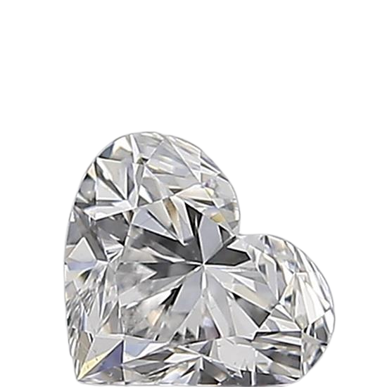 0.5 Carat D SI1 Heart Natural Diamond