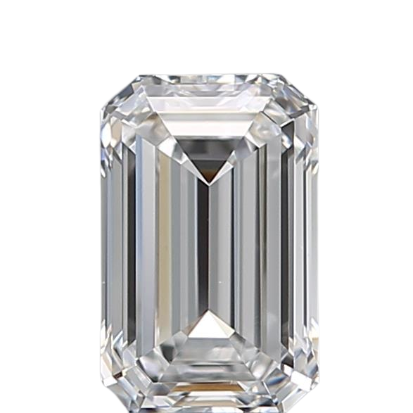 0.65 Carat D VS2 Emerald Natural Diamond