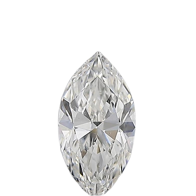 0.51 Carat F SI1 Marquise Natural Diamond
