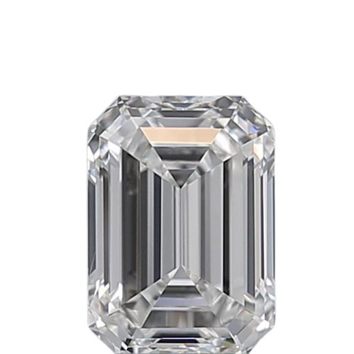 0.53 Carat F IF Emerald Natural Diamond