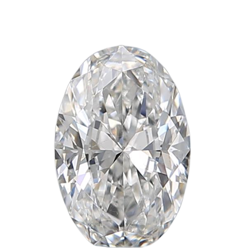 0.53 Carat E SI1 Oval Natural Diamond