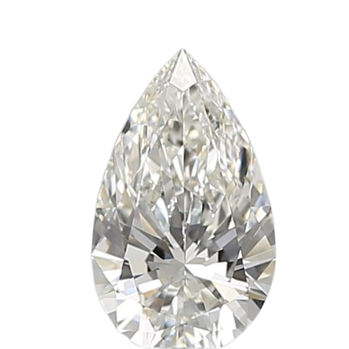 0.5 Carat H VVS1 Pear Natural Diamond