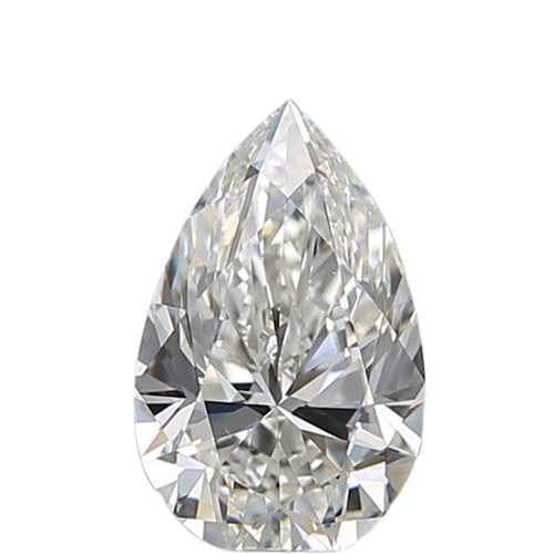 0.58 Carat H VS2 Pear Natural Diamond