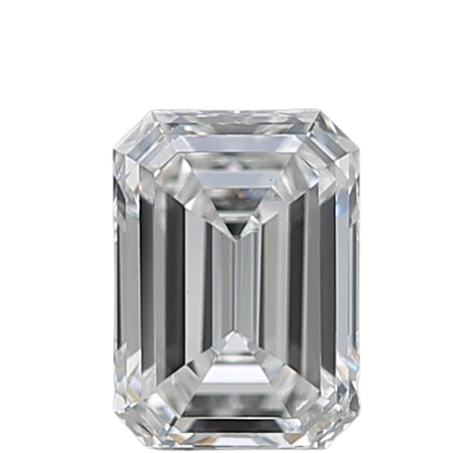 0.5 Carat F VS2 Emerald Natural Diamond