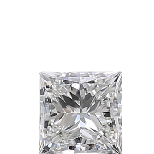 0.5 Carat F VVS2 Princess Natural Diamond