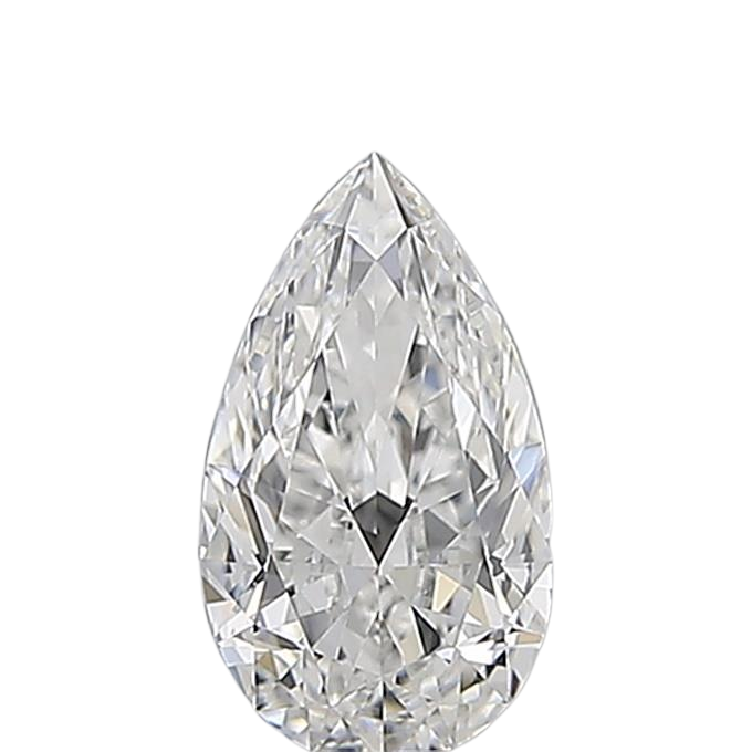 0.5 Carat E VS2 Pear Natural Diamond