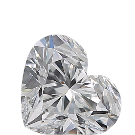 0.7 Carat D VS2 Heart Natural Diamond