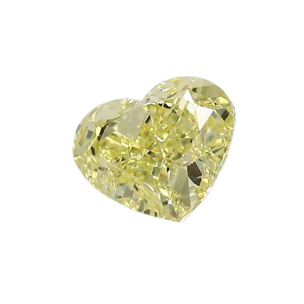 1.03 Carat YELLOW VS1 Heart Natural Diamond