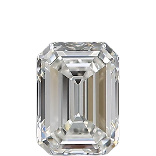 0.5 Carat H VVS2 Emerald Natural Diamond
