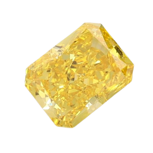 0.84 Carat YELLOW VS1 Radiant Lab Diamond