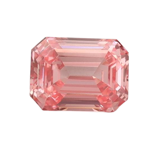 0.73 Carat PINK VS2 Emerald Lab Diamond