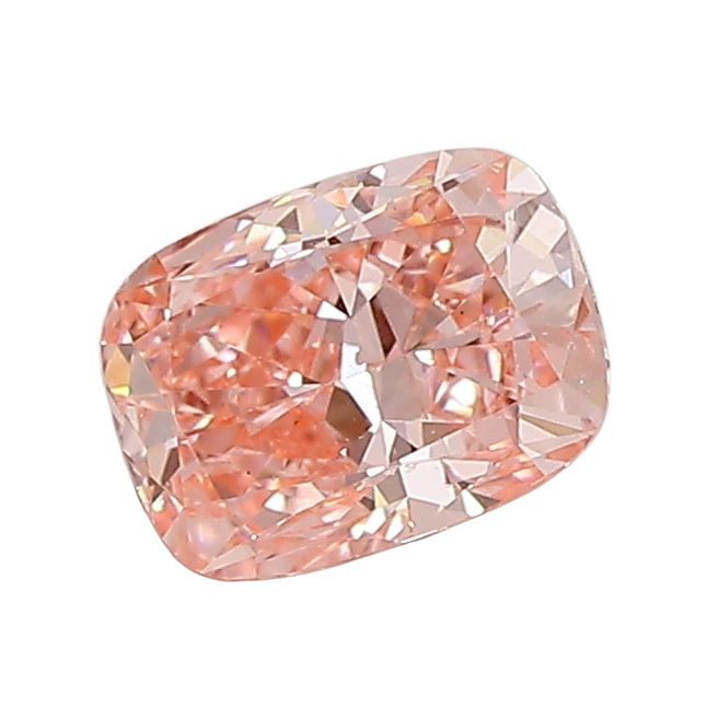 0.8 Carat PINK VS2 Elongated Cushion Lab Diamond