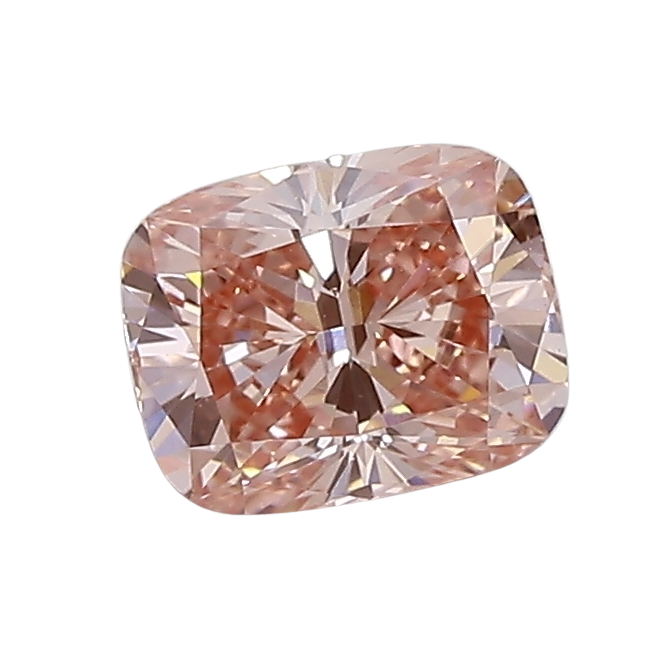 0.77 Carat PINK VS1 Elongated Cushion Lab Diamond