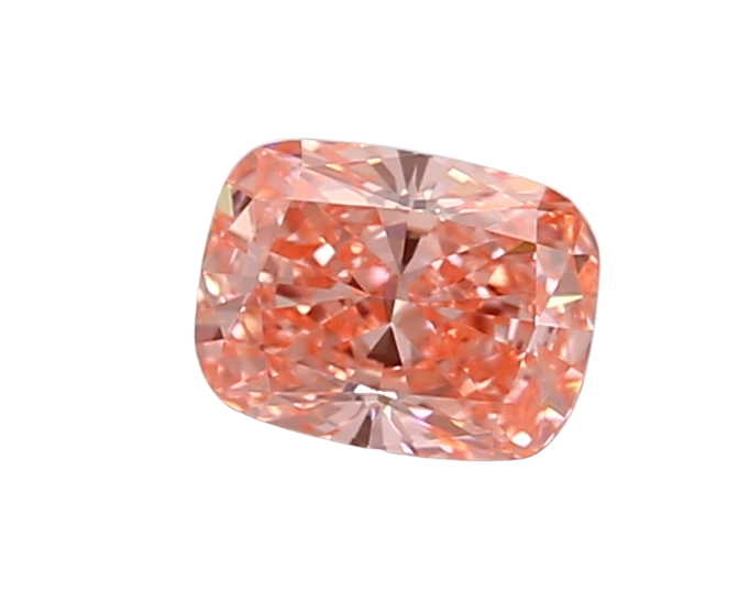 0.6 Carat PINK VS1 Elongated Cushion Lab Diamond