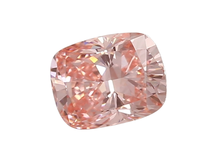 0.79 Carat PINK VVS2 Elongated Cushion Lab Diamond