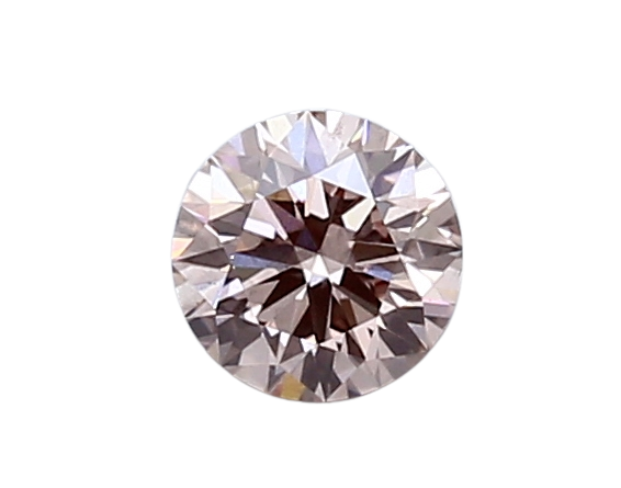 0.57 Carat PINK SI1 Round Lab Diamond