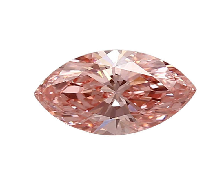 0.7 Carat PINK VS2 Marquise Lab Diamond