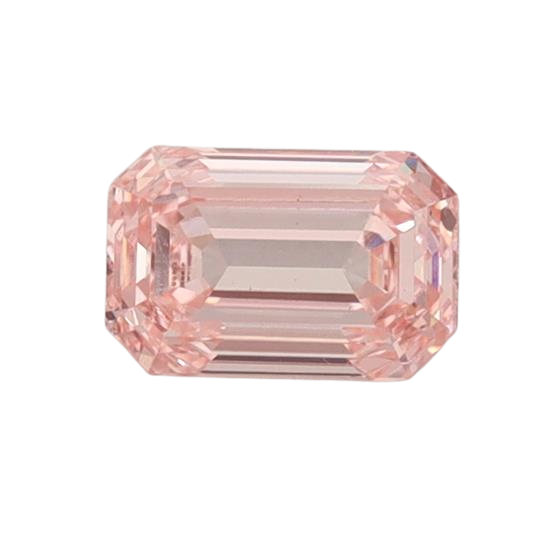 0.84 Carat PINK VS2 Emerald Lab Diamond