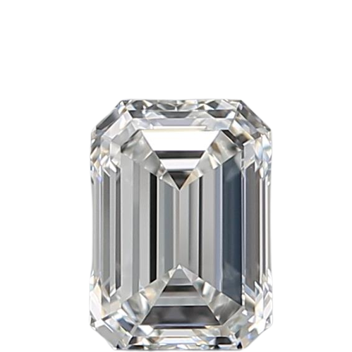 0.5 Carat G VVS2 Emerald Natural Diamond