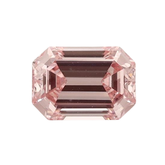 0.7 Carat PINK VS1 Emerald Lab Diamond