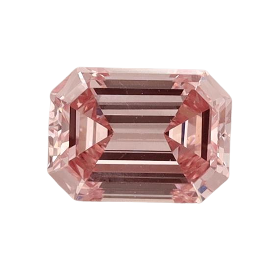 0.85 Carat PINK VS1 Emerald Lab Diamond